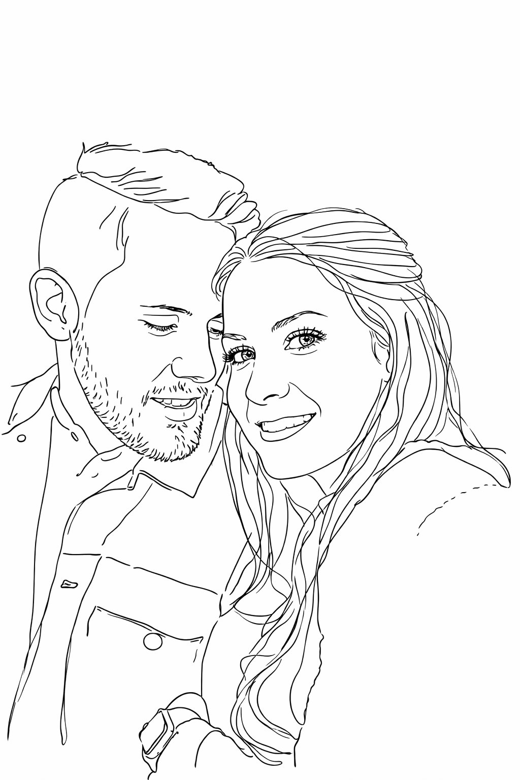 Line Art painting example