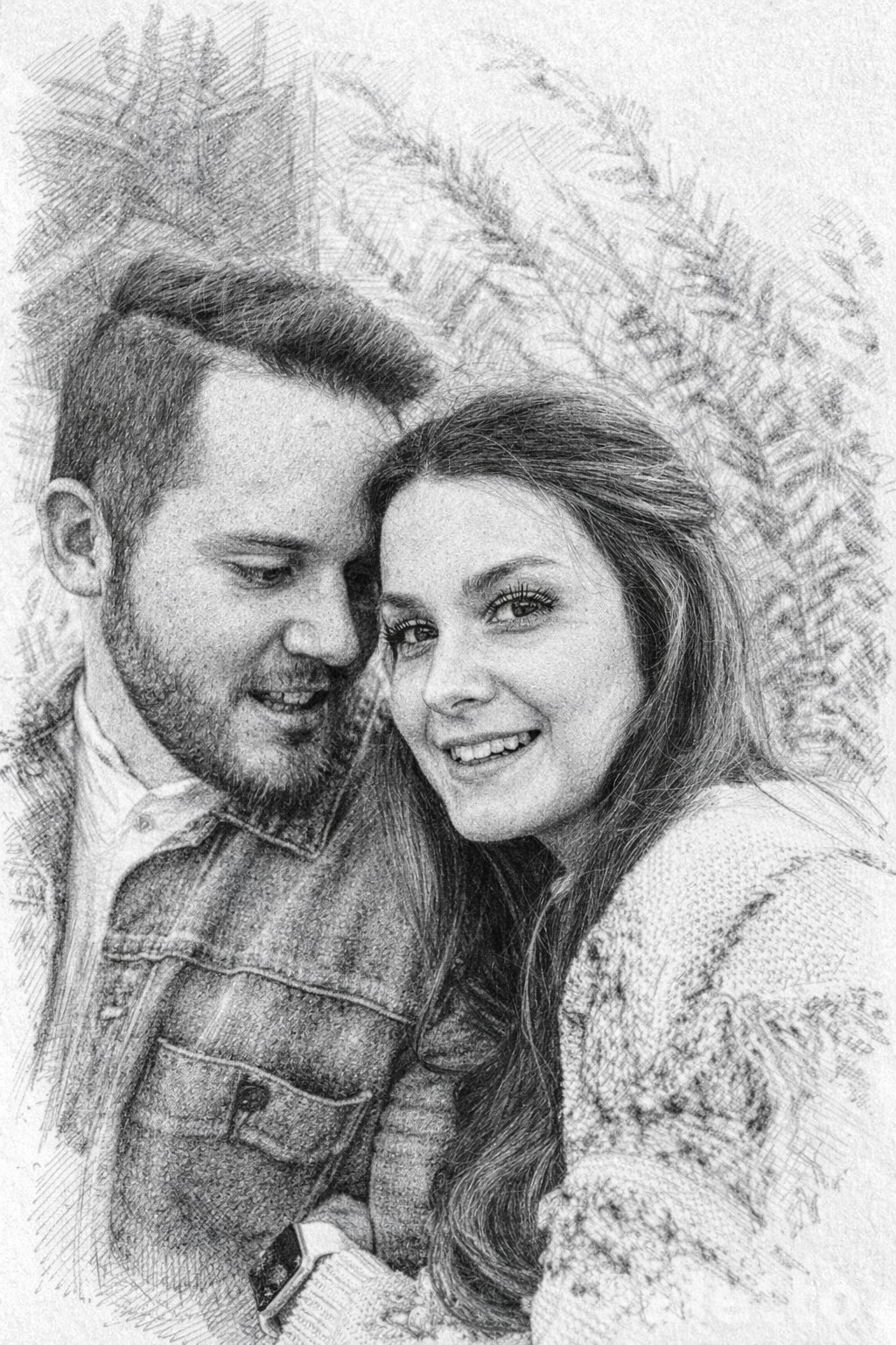 Pencil Sketch painting example