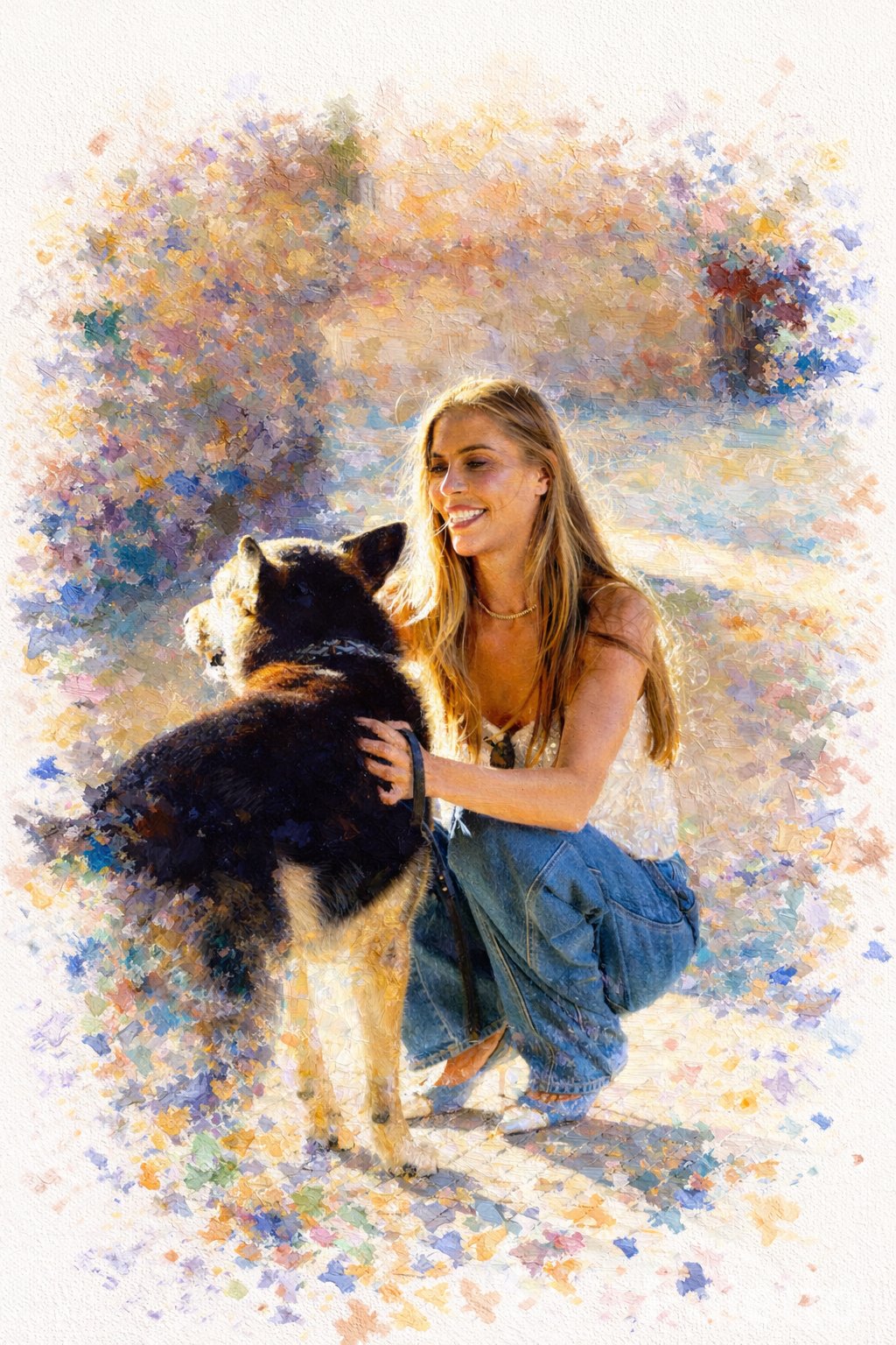 Painterly Vignette painting example